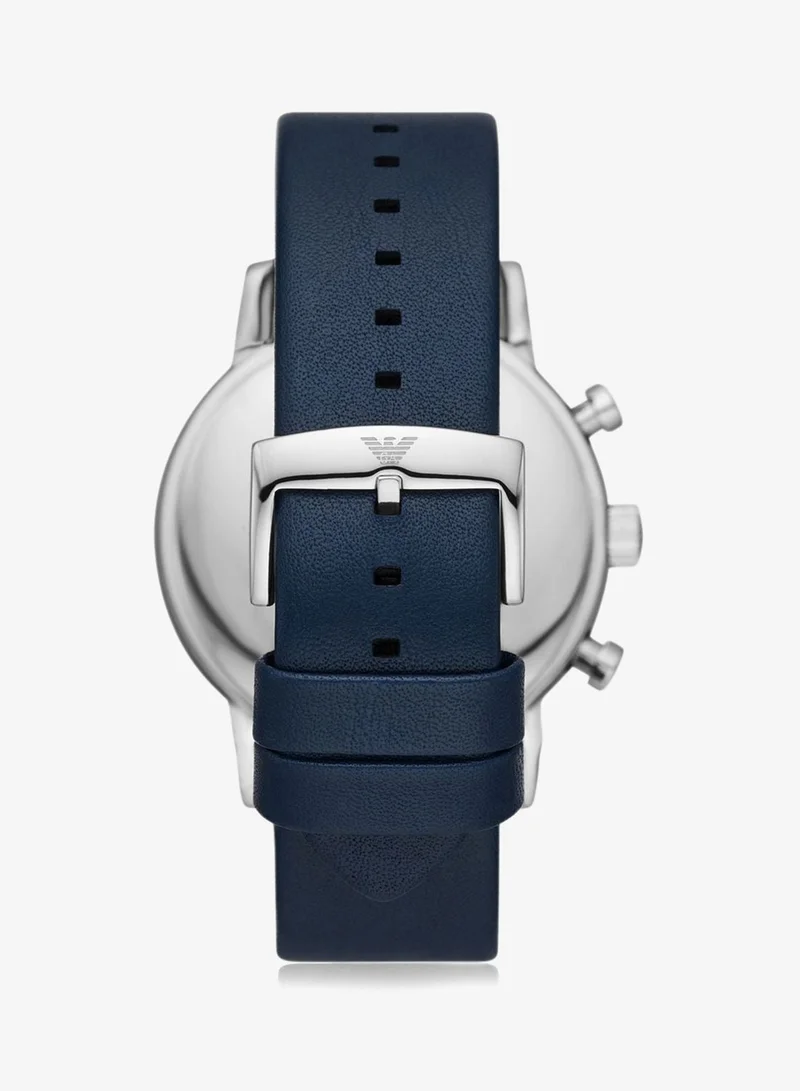 EMPORIO ARMANI Leather Strap Analog Watch