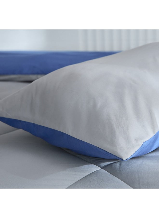Home Box Derby 3-Piece Reversible Microfiber Queen Comforter Set 230 X 200 Cm  - Image 3