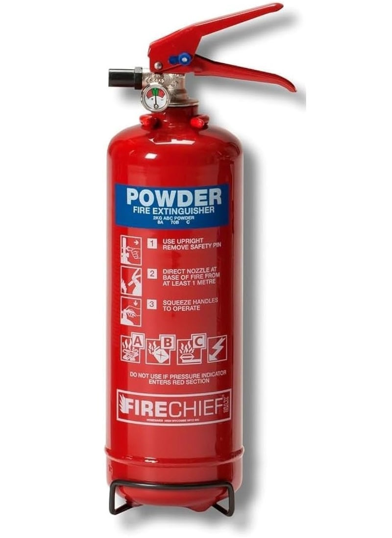 Generic - Powder fire extinguisher, ideal size for fighting all types of fires: 10 kg - Image 1