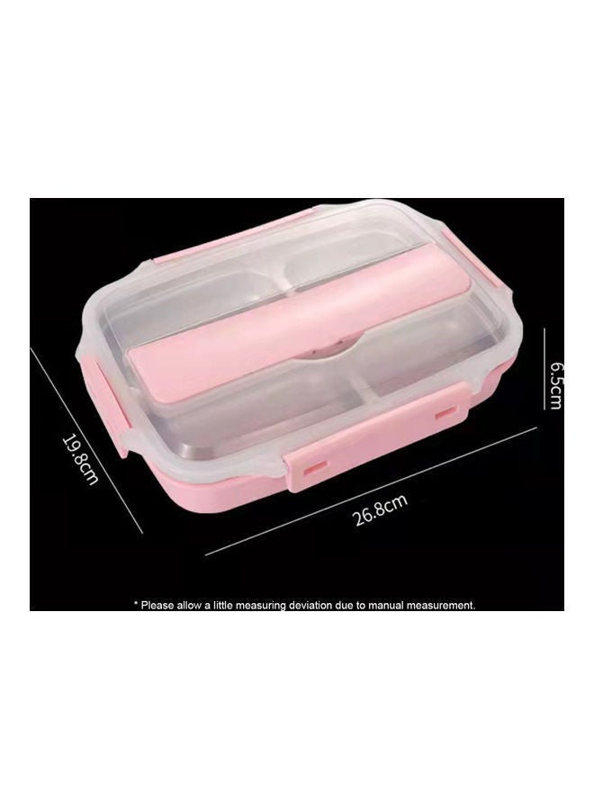 Stainless Steel Portable Lunch Box Black 27.00x7.00x20.00cm - Image 5