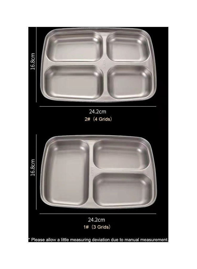 Stainless Steel Portable Lunch Box Black 27.00x7.00x20.00cm - Image 4