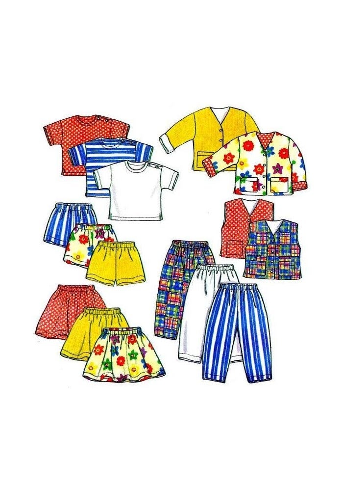 New Look Sewing Pattern 6398 for Kids - Unisex Top, Pants, Shorts, Skirt, and Reversible Jacket - Image 4