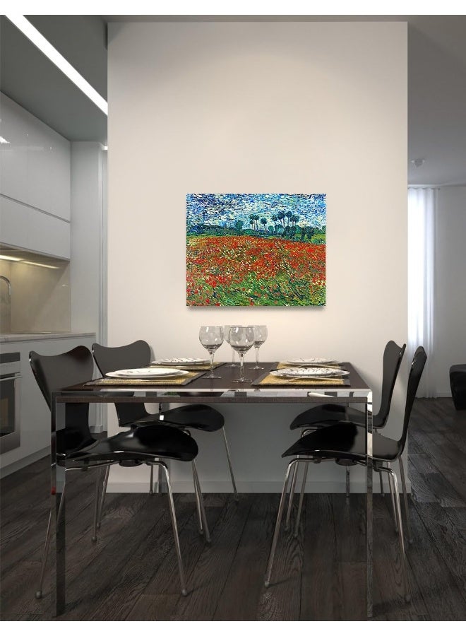 Home Trove Ipic - Vincent Van Gogh Art Reproduction. Giclee Canvas Prints Wall Art For Home Decor (20. Poppy Field Floral Vintage, 16.00" X 20.00")  - Image 2
