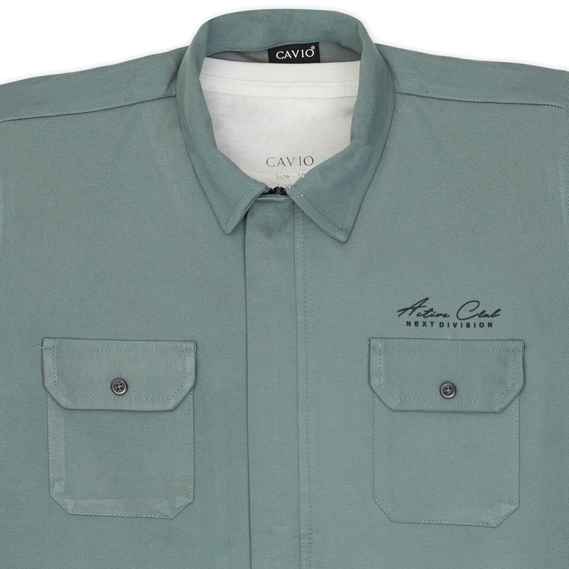 CAVIO Boys Full Sleeves Solid Jacket with T-Shirt - Image 4