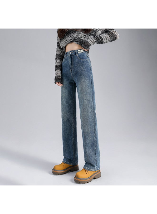 EPTISON Loose Straight Leg Jeans 2025 Summer High Waist Slimming Versatile Women's Retro Pants - Image 5