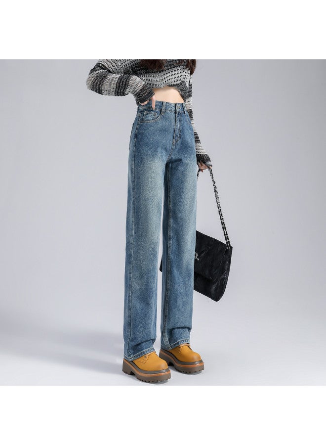 EPTISON Loose Straight Leg Jeans 2025 Summer High Waist Slimming Versatile Women's Retro Pants - Image 2