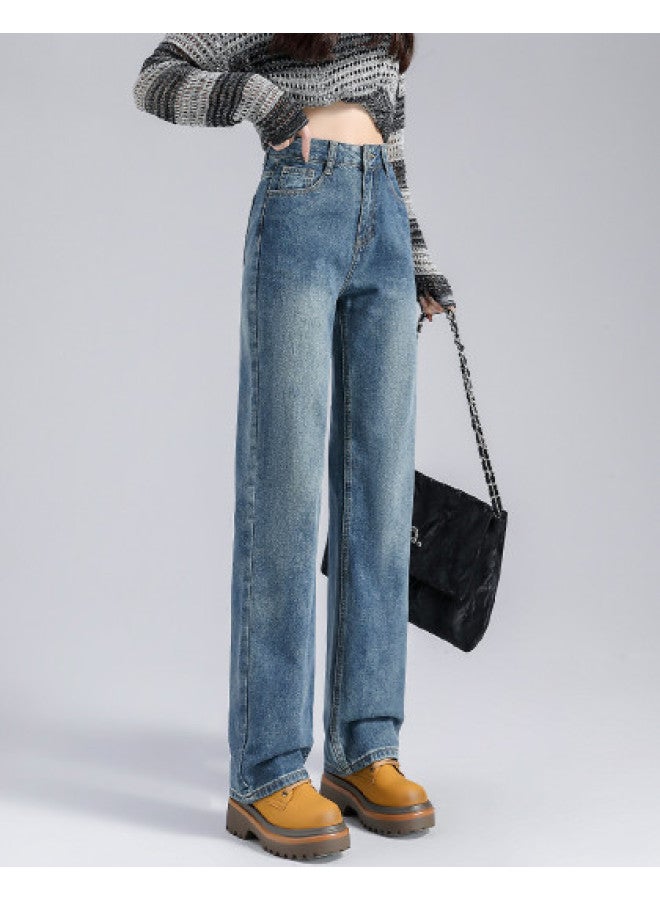 EPTISON Loose Straight Leg Jeans 2025 Summer High Waist Slimming Versatile Women's Retro Pants - Image 1