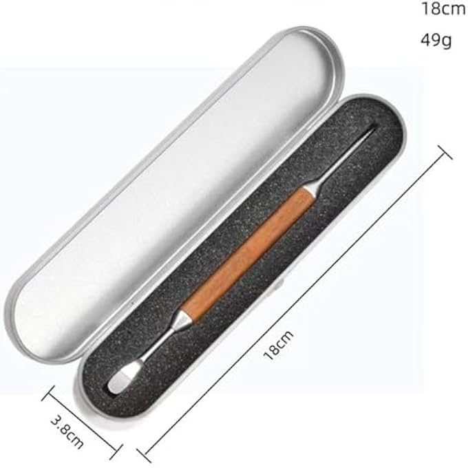 ريحني قلم فن القهوة، إبرة فنية فاخرة، أداة باريستا، مقبض من خشب الورد، تزيين من الفولاذ المقاوم للصدأ، إبرة فنية للقهوة لزينة كابتشينو بحليب الإسبريسو - Image 3