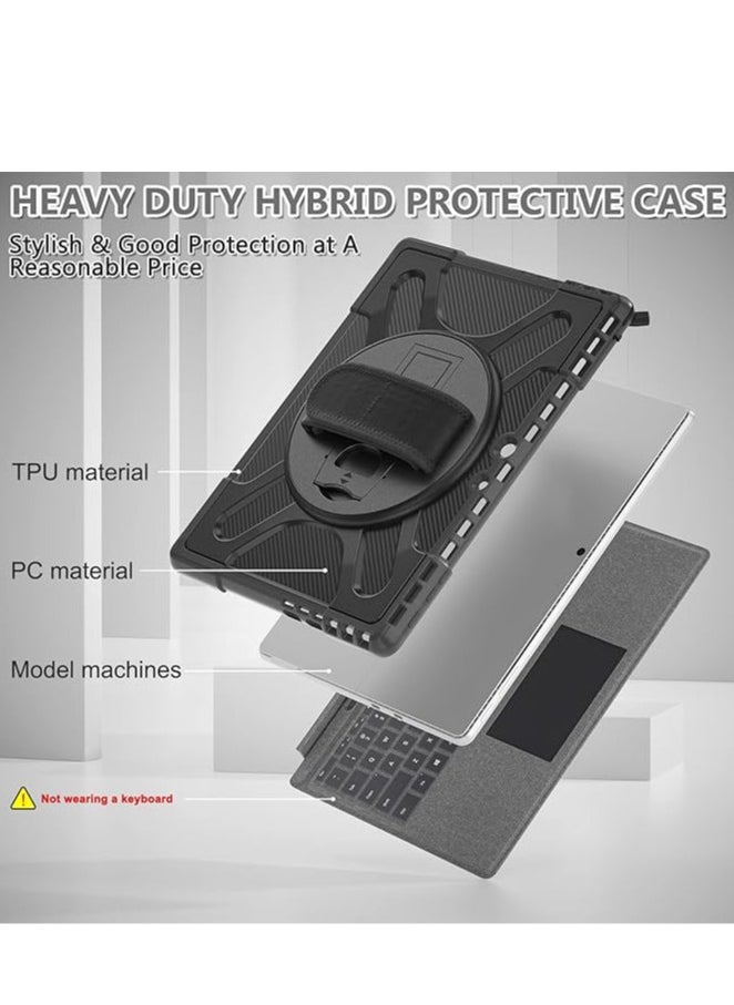 Full Body Shockproof Tablet Case with 360° Stand, Microsoft Surface Pro 9 Compatible, Keyboard Compatible, Tablet Case