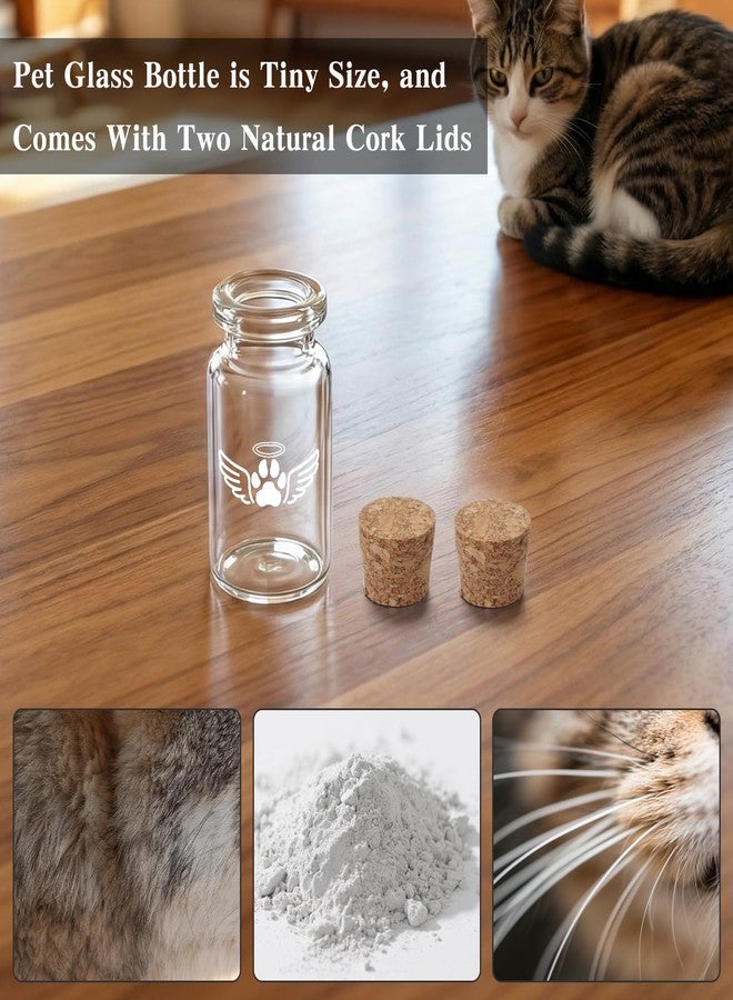 SOITIS Small Pet for Dogs Cats Urns for Ashes Wooden Box, Small Glass Urn for Pets Ashes Keepsake, Pet Urns for Ash Funeral Keepsake Urn for Dog Ashes - Image 3