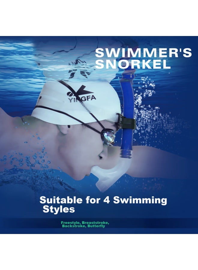 Yingfa Swimming Breath Tube, Adult And Children Professional Training Snorkeling Respirator, Pre-fixed Freestyle Breathing Tube, Blue - Image 4