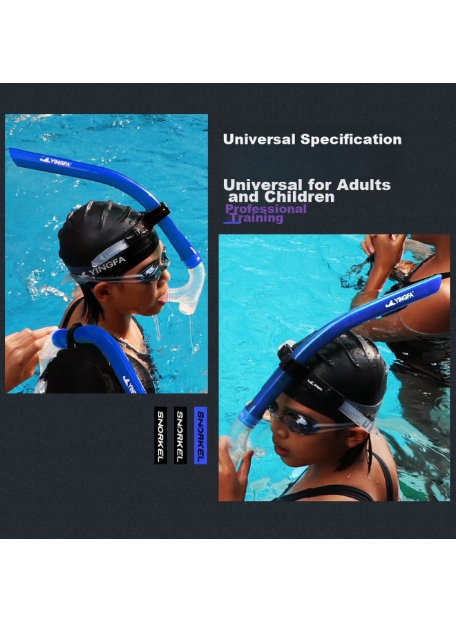 Yingfa Swimming Breath Tube, Adult And Children Professional Training Snorkeling Respirator, Pre-fixed Freestyle Breathing Tube, Blue - Image 5