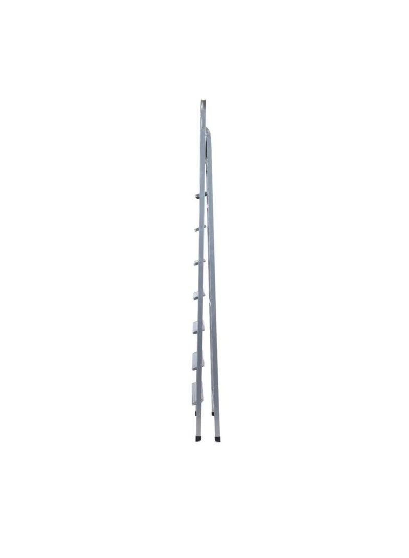 ROBUSTLINE Robustline Heavy Duty Steel Ladder, Ultra Stable Folding Ladder. (8 Step, Silver)  - Image 3