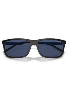 Arnette FULLRIMMED RECTANGULER SUNGLASS AN4305 284980 SIZE 58 BLACK FRAME WITH DARK BLUE LENS UNISEX  - Image 1