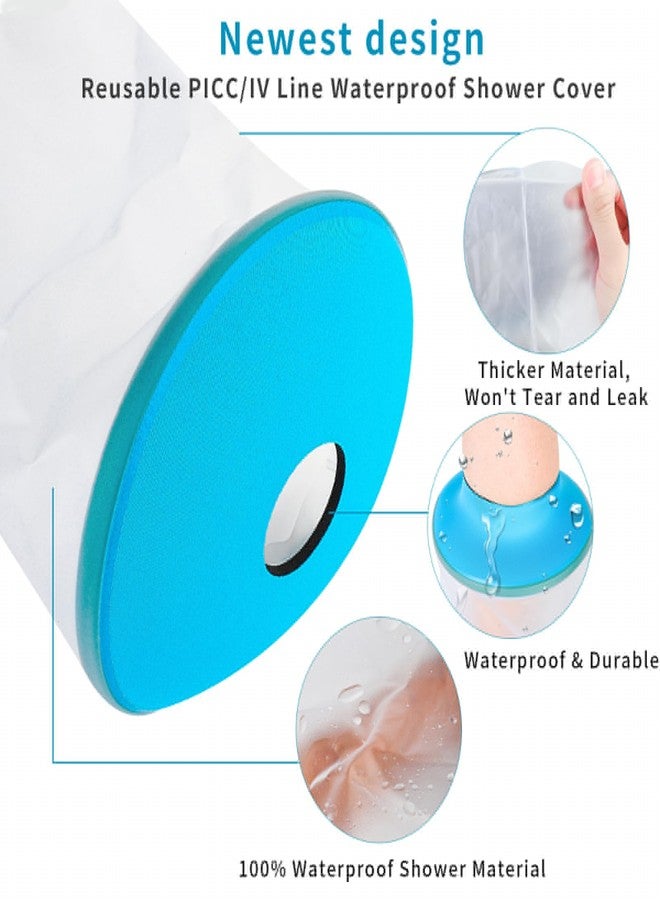 SUPERNIGHT Waterproof Leg Cast Cover for Shower and Bath, Cast Protector for Shower Leg Adult, for Leg Foot Ankle Wounds after Surgery, Reusable Sleeve(Seal Ring Anti-Slip Design) - Image 4