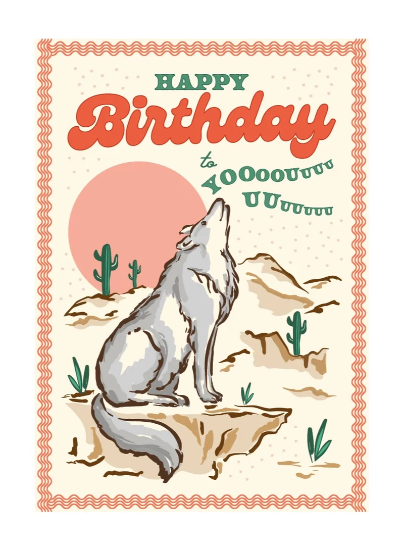ذا ارت فايل Happy Birthday to Yoooouuu uuuuu Greeting Card