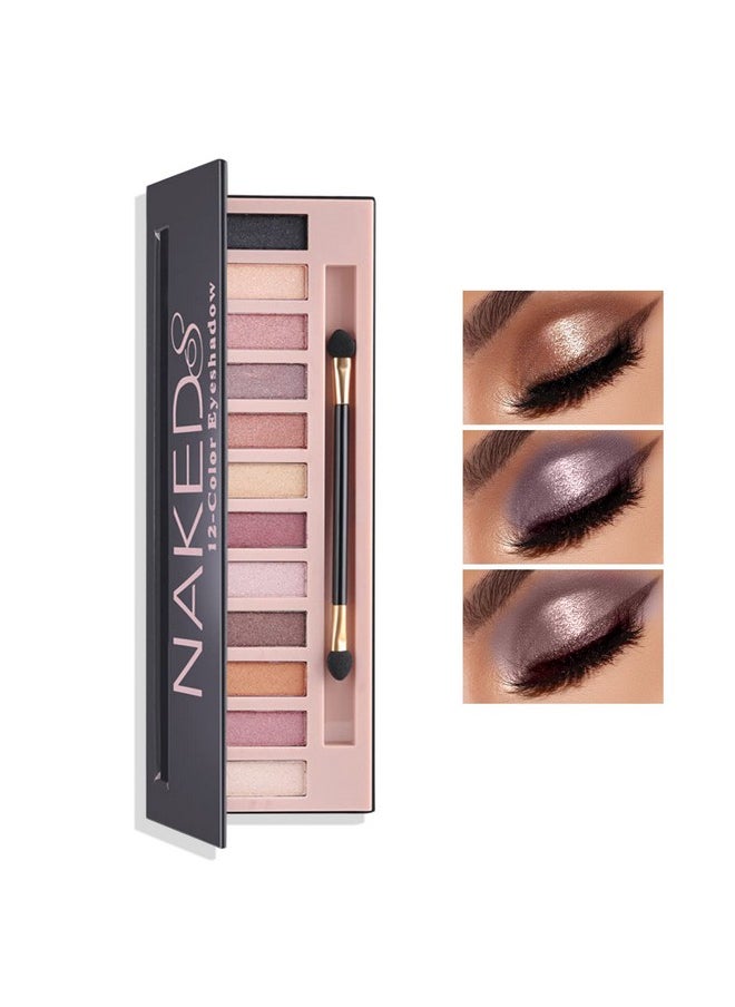 12 Shades Nude Matte Eyeshadow Palette,Shimmer Naked Eyeshadow Palette,Eye Shadow Palette Natural Flash Waterproof Durable Smoked Professional Makeup Palette With Brush(Pearl) - pzsku/Z1C8456C25C174D2BE4BAZ/45/_/1734437610/e3d775fe-846c-4631-8c85-d4062756898c