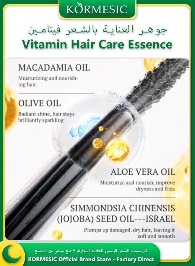 Kormesic 40 كبسولة سيروم شعر بفيتامينات متعددة وزيت الصبار والأرغان تغذية عميقة للشعر الجاف - Image 5