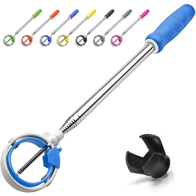 prowithlin Golf Ball Retriever, Golf Balls Retriever Telescopic for Water with Spring Release-Ready Head, Balls Retriever Tool Golf with Locking Clip, Grabber Tool, Golf Accessories Golf Gift for Men (Blue, 9ft) - Image 1