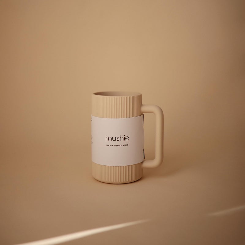 mushie Baby Bath Rinse Cup | 100% Food Grade Silicone | Wash Rinser Cup For Kids (Shifting Sand) - Image 2