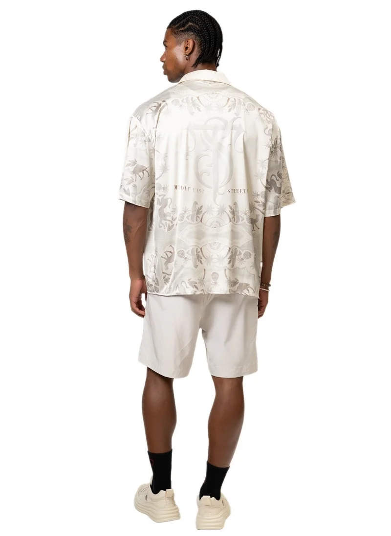 Tanjim Squad TANJIM SQUAD - UNDER THE PALMS SHIRT BEIGE