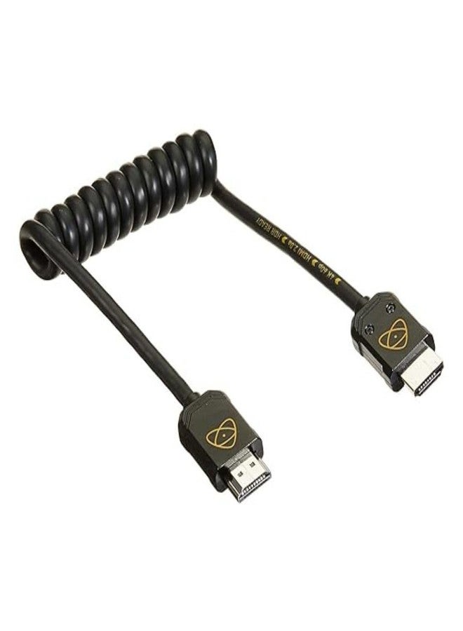 Atomos ATOM4K60C5 ATOMFLEX PRO HDMI 2.0 30cm Coiled Cable (Full To Full) - Image 2