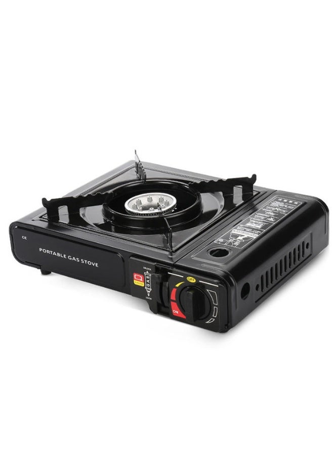 DEXO موقد بوتان محمول كلاسيكي – 1 موقد، قابل للتعديل 7650 وحدة حرارية بريطانية، موقد غاز للتخييم مع حقيبة حمل، مصنوع من الألمنيوم والفولاذ الخفيف، للسفر في الهواء الطلق، النزهات والطهي في حالات الطوارئ - Image 1