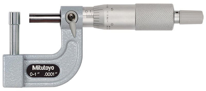 Mitutoyo 115314 LCD Tube Micrometer Cylindrical Anvil Ratchet Stop 01 Range 00001 Graduation 000015 Accuracy 82mm Dia Cylindrical Tip