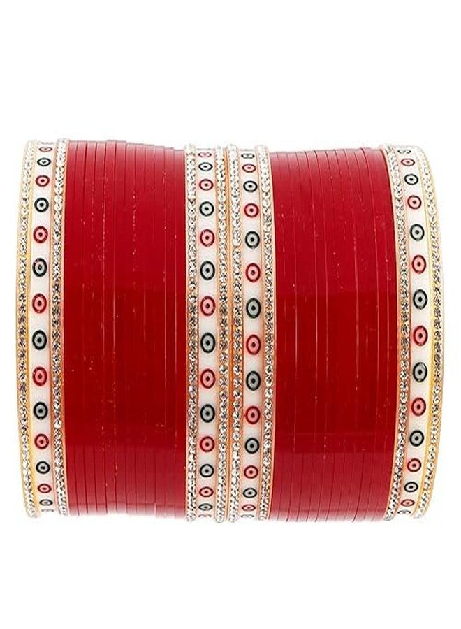 BANGLESKART مجموعة بانغلسكارت البنجابية، طقم أساور تشورا خفيف للعرائس، تصميم رائع، جودة بناء عالية، مصنوع بشكل جميل للفتيات (2.4 صغير) - Image 3