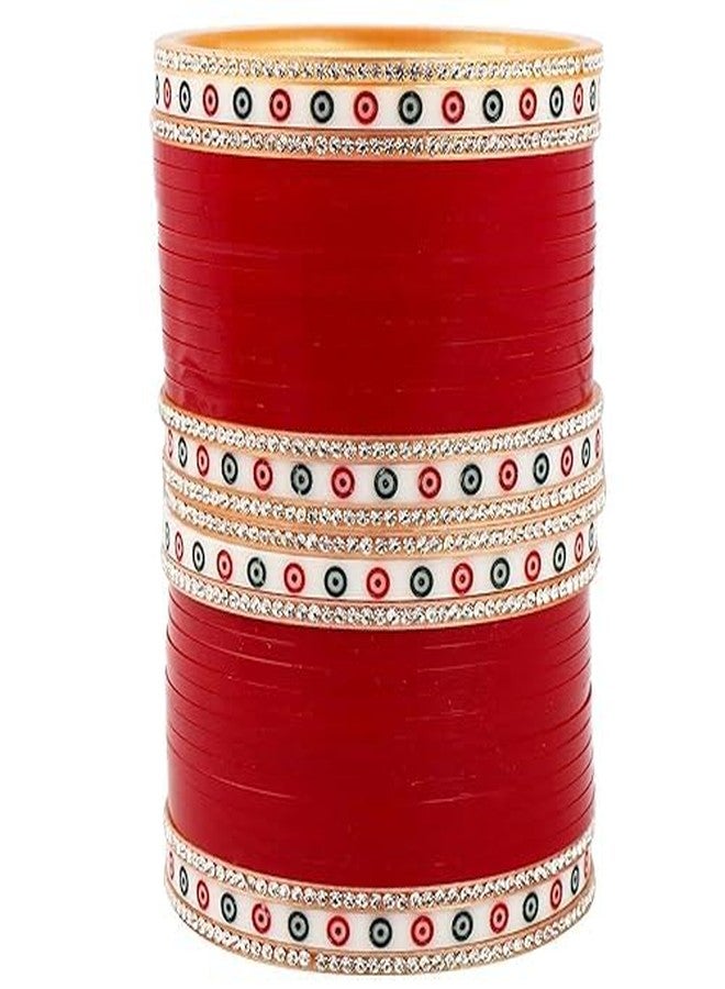 BANGLESKART مجموعة بانغلسكارت البنجابية، طقم أساور تشورا خفيف للعرائس، تصميم رائع، جودة بناء عالية، مصنوع بشكل جميل للفتيات (2.4 صغير) - Image 2