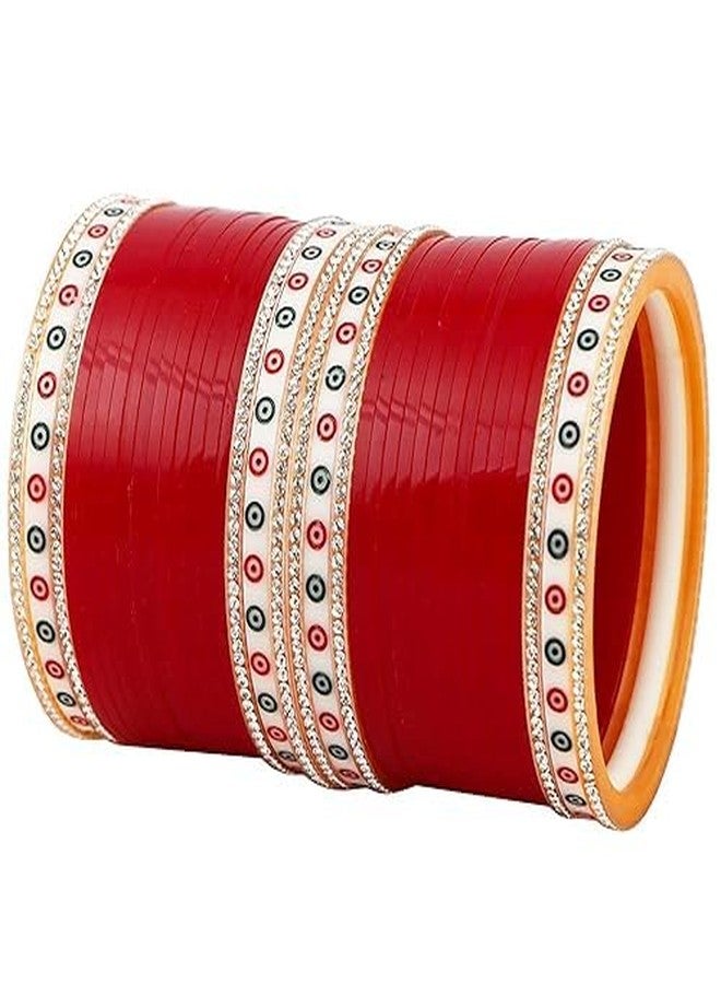 BANGLESKART مجموعة بانغلسكارت البنجابية، طقم أساور تشورا خفيف للعرائس، تصميم رائع، جودة بناء عالية، مصنوع بشكل جميل للفتيات (2.4 صغير) - Image 4