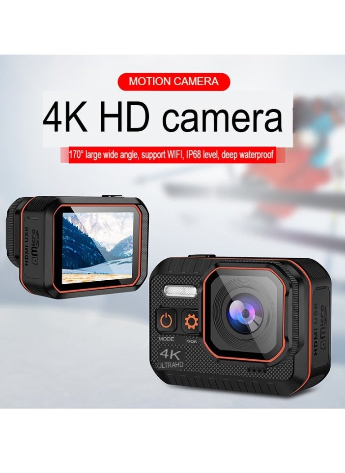 Generic Action Camera, 4K Waterproof Sports Camera, Easy To Carry Lightweight Outdoor Camera, Multifunctional Vlogging Camera For Outdoor Sports Vlogs Content Creation, (1pc)  - Image 2