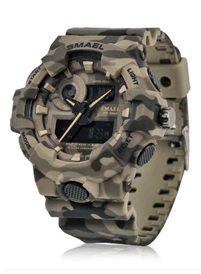 SMAEL Men's Army Trde Series Rubber Analog-Digital Watch 8001-KKCM - Image 2