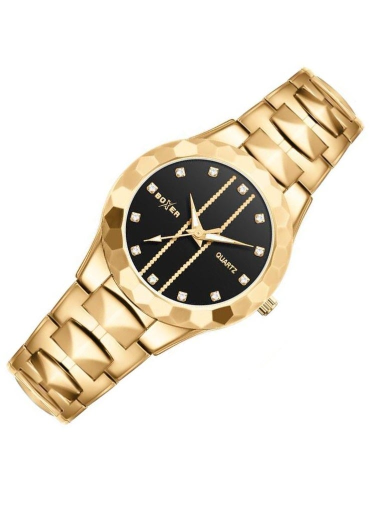 بوكسر ساعة يد نسائية تناظرية من بوكسر BX-073-6 - تصميم أنيق من الفولاذ المقاوم للصدأ، متينة وأنيقة - Image 2