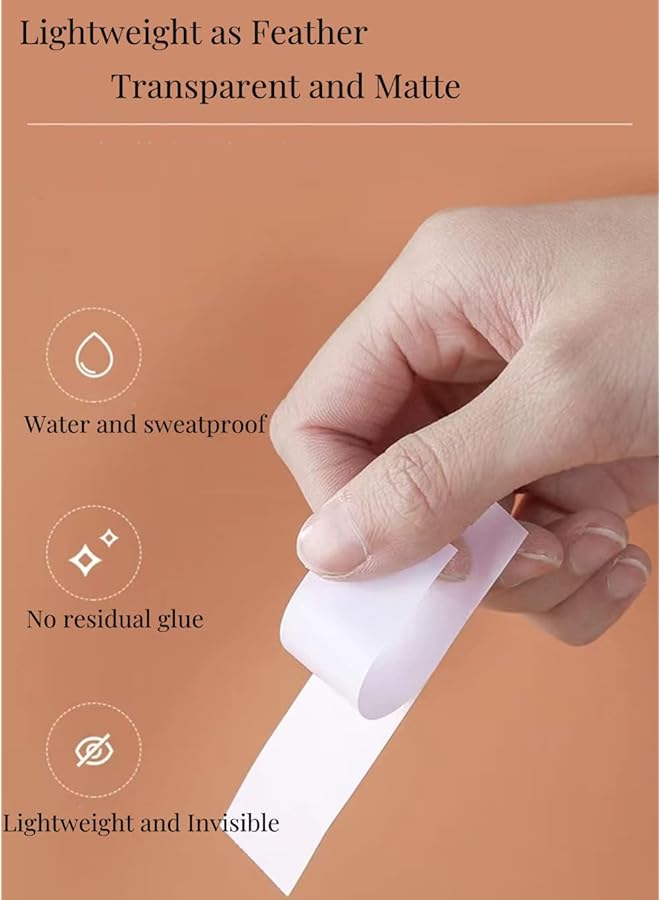 erorex Double Sided Tape For Apparel And Body Clear Gentle Strong Adhesive Ladies Clothing Tape For All Skin Tones And Fabrics 36 Pcs - Image 2