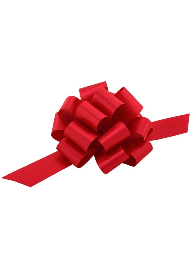 GiftWrap Etc. Red Christmas Gift Pull Bows 5" Wide Set Of 10 Valentine'S Day President'S Day Gift Bows Wreath Gift Basket Presents Birthday Memorial Day Fundraiser Decoration 4Th Of July - Image 1