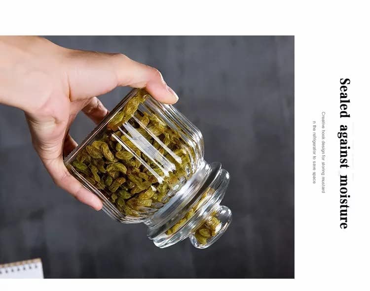 WRINGO 500ML Clear Glass Storage Jar With Air Tight Glass Lids- Airtight Food Jars Glass Kitchen Containers For Pantry, Pickle Jar, Sugar Pasta Cereal Flour Sugar Storage Jar (WR-05, Set of 2) - Image 5