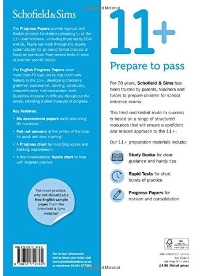 Schofield & Sims Ltd 11+ English Progress Papers Book 2: KS2, Ages 9-12 - Image 2