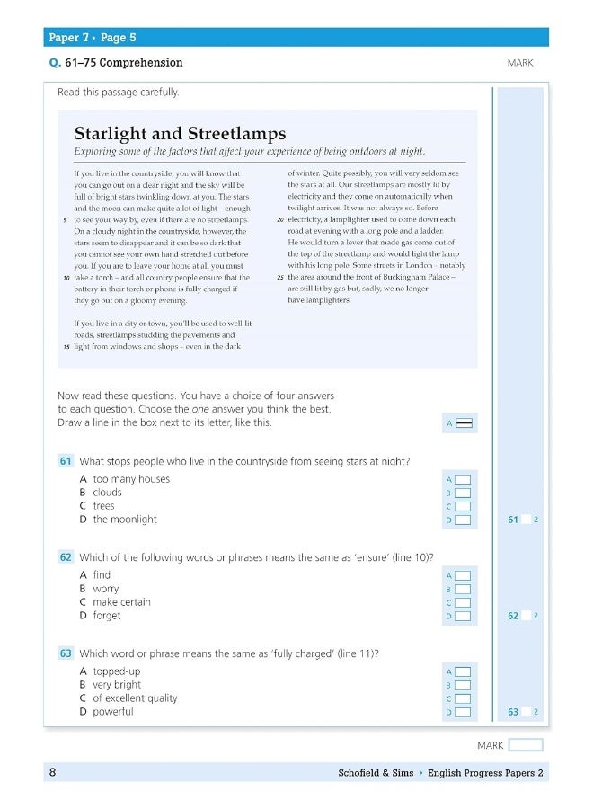 Schofield & Sims Ltd 11+ English Progress Papers Book 2: KS2, Ages 9-12 - Image 5