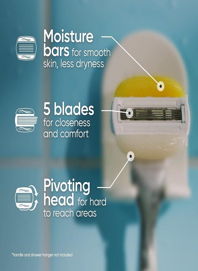 Gillette Venus ComfortGlide Women's Razor Blade Refills, 4 Count, Infused with Olay Coconut Scent - Image 4