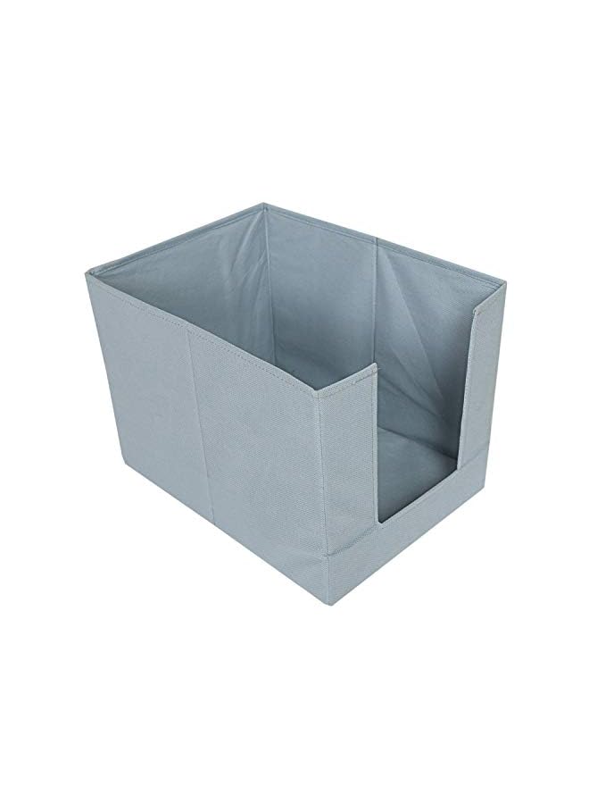 Zaboon Nonwoven 4 Pieces Shirt Stacker Wardrobe Organizer Grey 40X25X24 Cm - Image 4