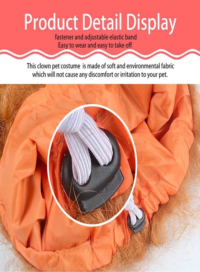 qiaoniuniu Funny Dog Costume, Lion Mane Wig for Dog Halloween Christmas Dress Up (Color:White, Size: Large) - Image 4