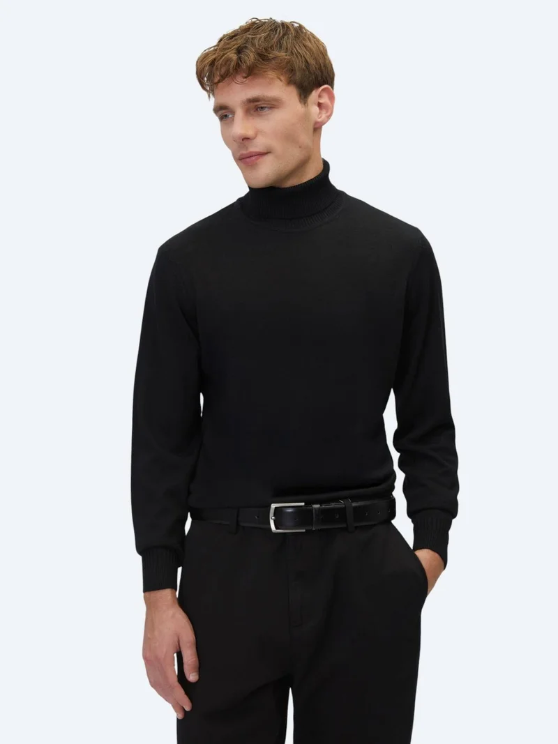 Kip Black Knitwear Sweatshirt