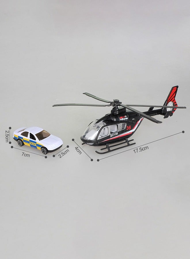 GROIC شاحنة نقل سيارة مع طائرة ومركبة شاحنة بناء واقعية ومقطورة للأطفال - Image 4