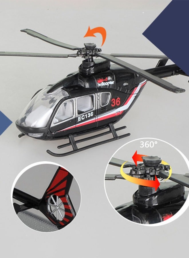 GROIC شاحنة نقل سيارة مع طائرة ومركبة شاحنة بناء واقعية ومقطورة للأطفال - Image 3