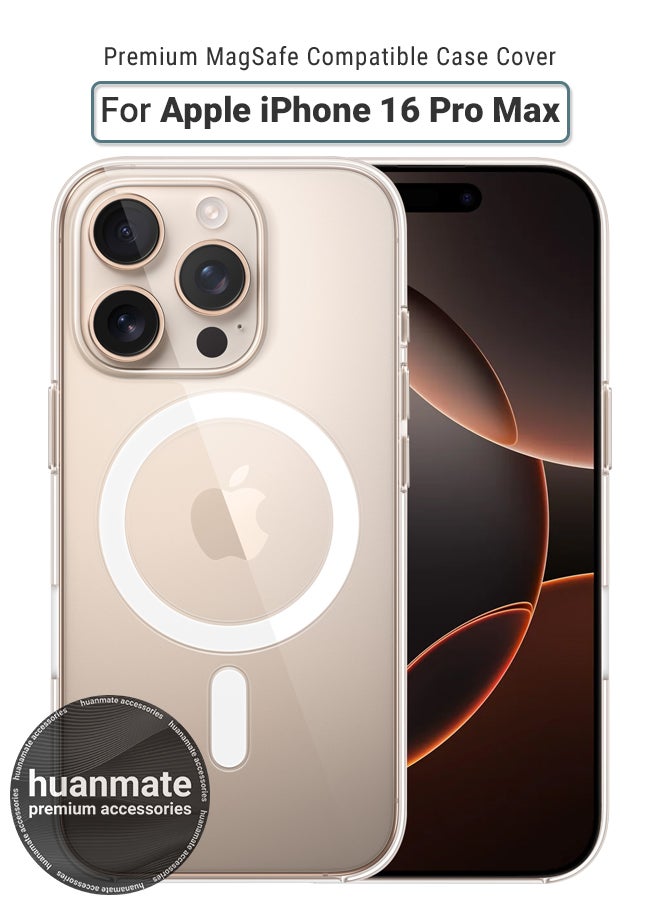 هوان ميت Huanmate iPhone 16 Pro Max Magsafe Case Clear