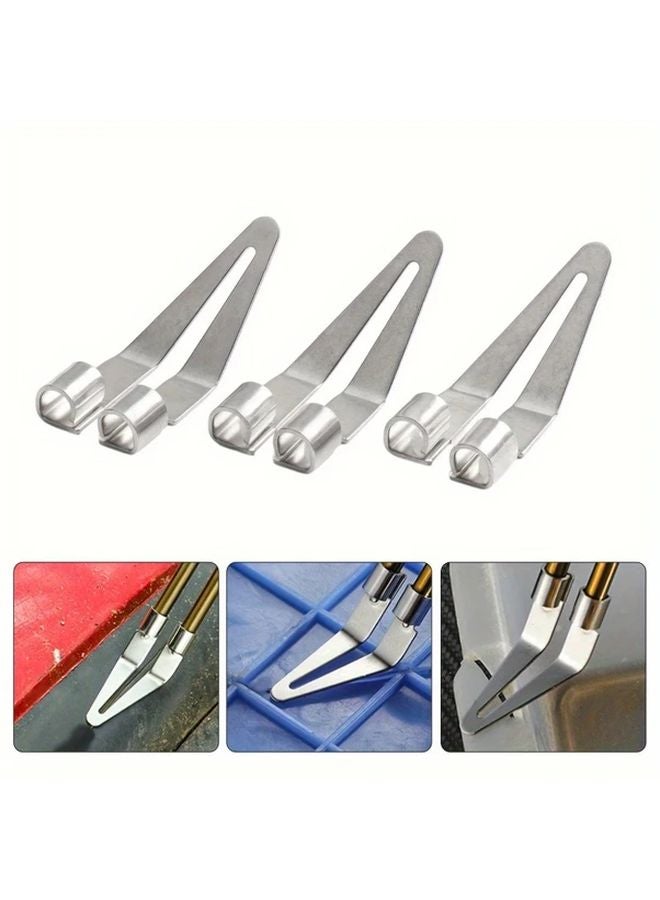 3pcs Plastic Welding Smoothing Tool Quick Heat Conduction for Car Bumper Fender Motorcycle Panel Repair - Image 3
