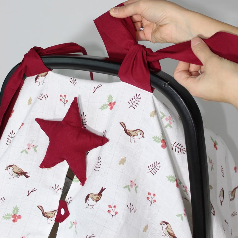 Atölye Eda Muslin Stroller Cover Cushion Pouch 3 Pieces - Image 2