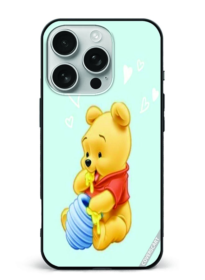 COVERSCART Protective Case Cover For Apple iPhone 16 Pro Pooh Eating Honey Design Multicolour
