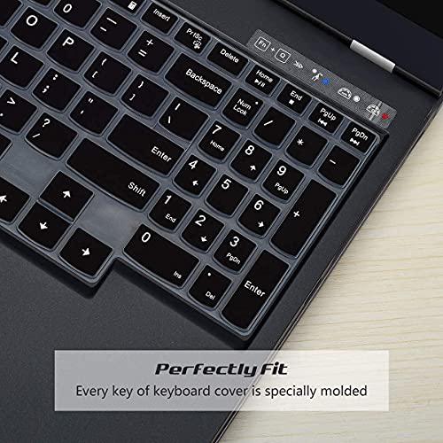 Vnj Accessories Silicone Keyboard Skin Cover For Lenovo Legion 5 / Legion Slim 5I / Legion Pro 5I / Lenovo Loq & Legion Pro 7I | Lenovo Ideapad Gaming 3 3I 15.6Inch & 16Inch Gaming Laptops (Black) - Image 5